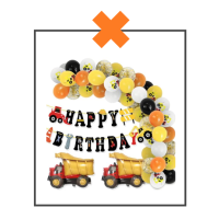 Papieren slinger Happy Birthday Graafmachines II